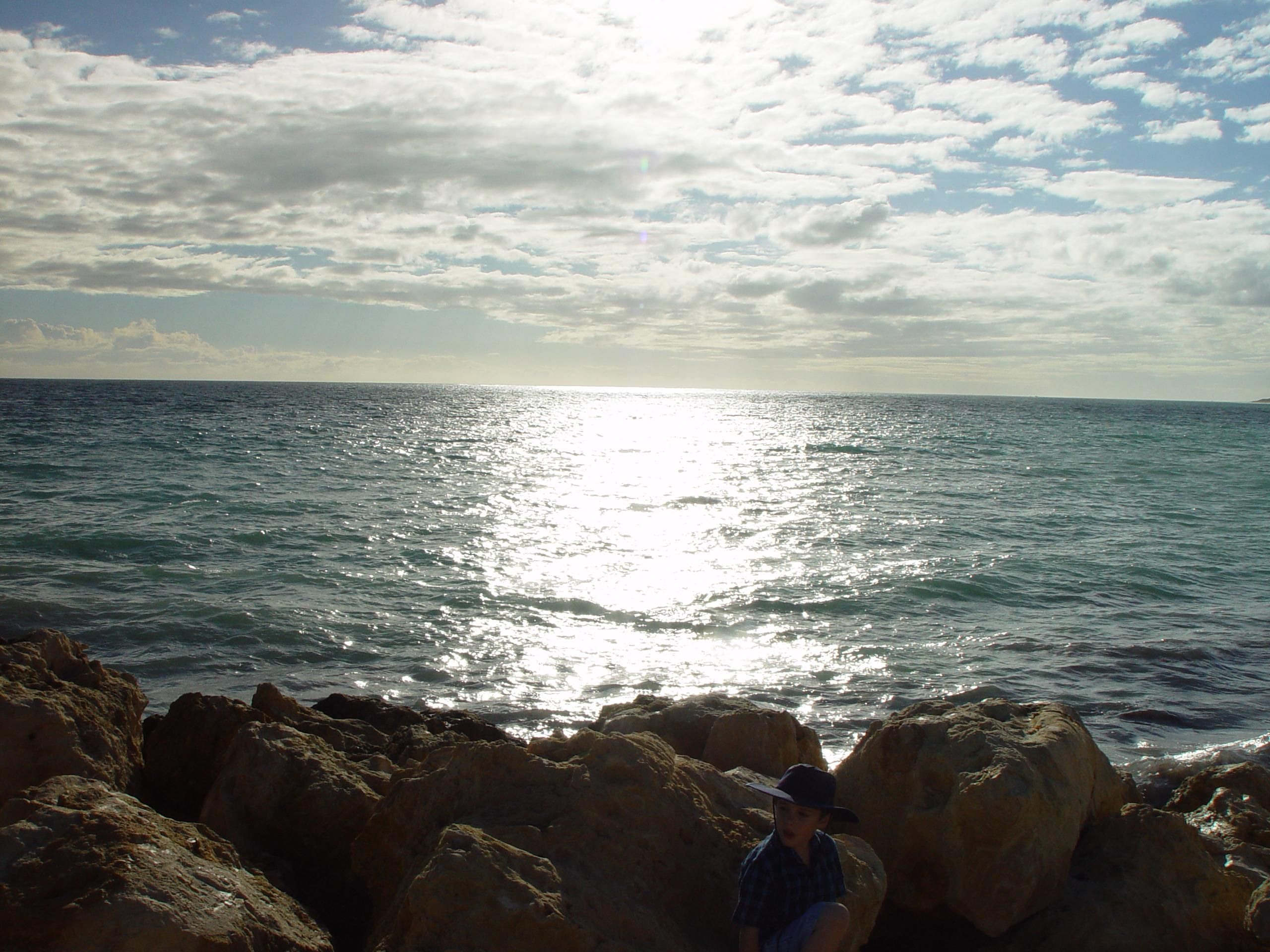 Calm ocean waters