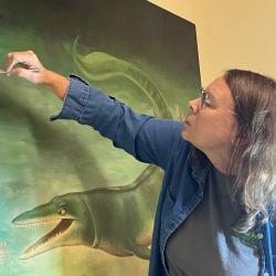 Rutgers Alumnus Restores Prehistoric Painting for Geology Museum’s 150th Anniversary